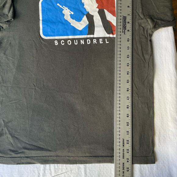 Graphic Lab Tees Men’s Short Sleeve T-shirt size M, Gray, Scoundrel - Picture 4 of 7